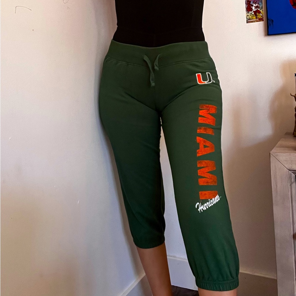 Miami Hurricanes crop jogger medium